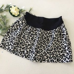 Victoria’s Secret cheetah silver black mini skirt